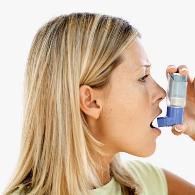 Inhalator w użyciu